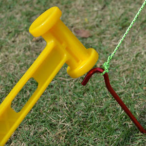 Marteau à piquets portable ultraléger Hike Mount 25x8x3cm en plastique PE pour tente de camping extérieur, utilisation toutes saisons - Product Image 5