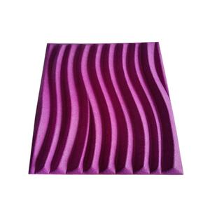 Installation de panneaux insonorisants ondulés, décoration murale de fond pour <span class=keywords><strong>cinéma</strong></span> et hôtel, et panneaux acoustiques - Product Image 5