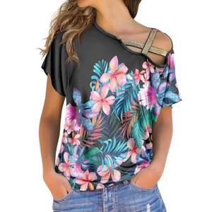 Personalized Hawaiian Leaf Print Custom Design Womens Top Light Soft Comfortable Women's Clothing Wholesale Elegant Blouse Tops - Product Image 5