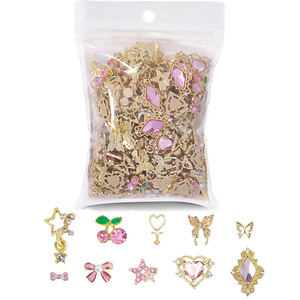 48 Piezas de Adornos de Uñas de Aleación Rosa, Mezcla de Corazones, Lazos, <span class=keywords><strong>Mariposas</strong></span>, <span class=keywords><strong>Flores</strong></span> <span class=keywords><strong>y</strong></span> Cristales, Decoraciones de Uñas 3D, Gemas de Uñas <span class=keywords><strong>con</strong></span> Pedrería, <span class=keywords><strong>Manicura</strong></span> DIY - Product Image 4