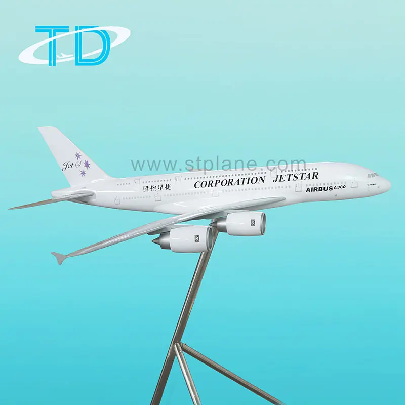 Corporation Jetstar Airbus A380 House Color 1:60 120cm Large Scale Aeroplane Model Gift