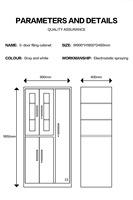 Usine Hot Démonter Bureau Atelier Tôle 2 portes Classeur Diviseurs Armoire De Stockage Armoire En Métal Usine