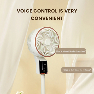 Pedestal De Pie ajustable Ventilador eléctrico Refrigeración por aire con control remoto Control mecánico de plástico - Product Image 3