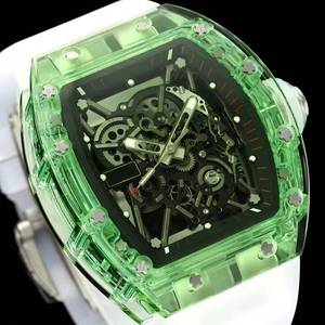 Popular 3501 Crystal <b>Case</b> RMUL3 Integrated Movement Automatic Mechanical Fluororubber Strap Sports Waterproof Men's <b>Watch</b> - Product Image 2