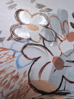Peinture à l'huile élégante de fleurs, décoration murale, peinture sur toile semi-artisanale pour salon et entrée