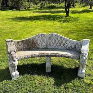 Panca Decorativa da Esterno per Giardino e Parco, in <span class=keywords><strong>Marmo</strong></span> Intagliato, con Scultura Animale in Pietra Naturale Anticata, Personalizzabile - Product Image 6