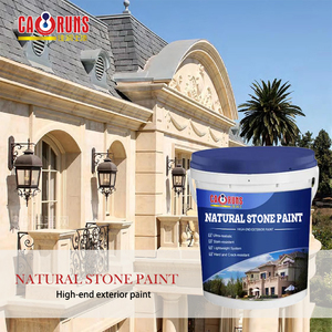 Vernice murale di alta qualità resistente agli alcali atossici facile <span class=keywords><strong>da</strong></span> costruire eccellente Villa finta vernice a pietra - Product Image 1