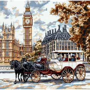 Thành phố vận chuyển 40x40cm/15.74inch Cross Stitch <span class=keywords><strong>Kit</strong></span> DIY 11CT/14ct thêu thủ công mới đến thêu và sáng tạo - Product Image 1