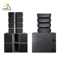 Système de sonorisation professionnel passif L-SOLUTION K210 & KS28-9600W, puissance maximale, son de précision pour événements en direct et installations