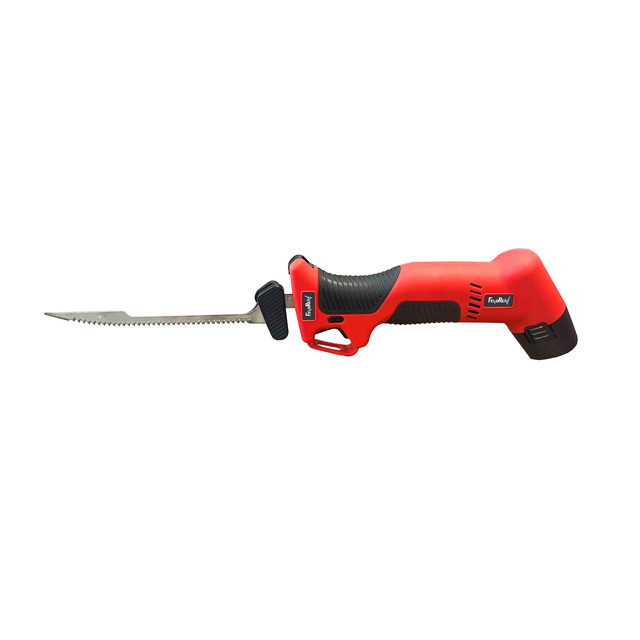 Li-Ion Cordless Electric Fillet Knife with Non-Slip Grip Handle, 4 Ti-Nitride S.S. Coated Non-Stick Reciprocating Blades