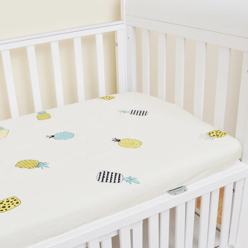 Manufacture Cotton bamboo Crib Skin-friendly Soft Custom Baby Protector Sheet