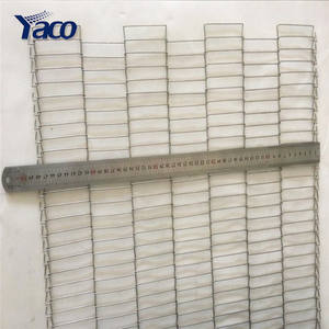 Yüksek sıcaklık gıda sınıfı paslanmaz çelik 304 konveyör bant 7x56mm aperture90cm geniş/düz tel örgülü konveyör bandı fiyat - Product Image 5