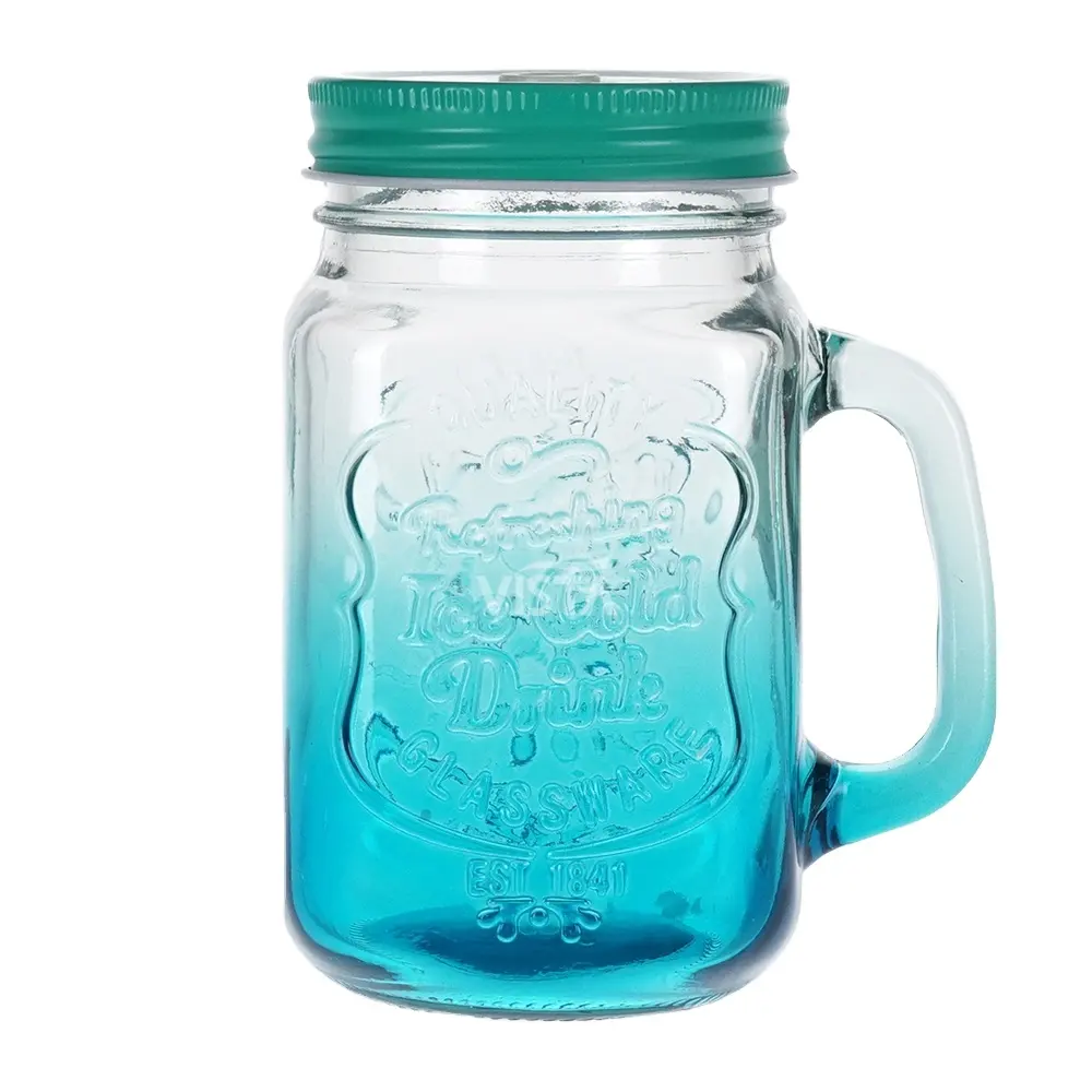 Chiaro Trasparente Tazza di Vetro Tazza di Design Su Misura Logo tazze di vetro di Colpo Bicchiere gelato tazza di vetro con coperchio