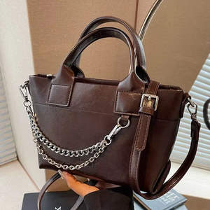 Nuevo bolso bandolera retro para mujer con cadena a la moda, bolso de mano de cuero PU - Product Image 1