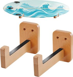 Ensemble de 4 crochets muraux horizontaux pour planches de <span class=keywords><strong>surf</strong></span> en bois, pour l'affichage des planches, accessoires de <span class=keywords><strong>surf</strong></span> - Product Image 1