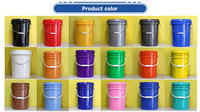 Fûts en plastique recyclables de qualité alimentaire pour peinture et huile, 5 gallons, couleur et logo personnalisables, baril multi-usages, fournis directement par l'usine