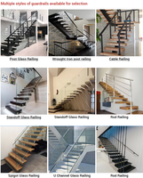 Escalier Flottant ACE Moderne en Bois Invisible à Monopoutre pour Intérieur
