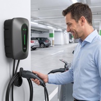 Ayarlanabilir Akımlı EV Şarj Cihazı OCPP Tip 2 32A 1 Faz 7kW 220V Duvara Monte Araç Şarj İstasyonu