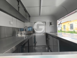 Remorque de camion-restaurant rose sur mesure de 4 m (11 pi) pour la vente de burgers - Etodevice |   Fabricant d'appareils électroniques - Product Image 6