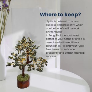 Arbre à argent en cristal de pyrite pour la prospérité et la confiance, 8-9 pouces - Product Image 4