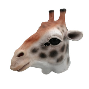 Mascarilla de cabeza de animal, máscara de <span class=keywords><strong>jirafa</strong></span> de látex, máscara de bruja de terror, suministros de decoraciones de fiesta, aterrador y realista - Product Image 5