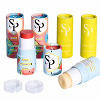 Emballage personnalisé en tube de papier torsadé pour déodorant, baume à lèvres, soins de la peau, conteneur en carton