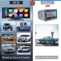 Tragbare drahtlose Smart Car Stereo 4K Dashboard Kamera 2K Backup Kamera Touchscreen Loop Aufnahme GPS Navigation Alle Autos