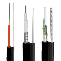 Cable de fibra óptica para exteriores ADSS ASU GYTC8S Cable de fibra óptica aéreo autónomo 48 Core SM
