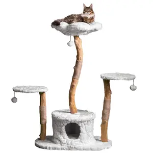 Luxury Cat Condo Tree Scratching Tower House con Sisal Post per Cat Jump Platform Activity Center Play Toy