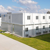 Maison préfabriquée TOPPRE en conteneur de 20 pieds, boutique portable, mini-maison, maisons préfabriquées, 2 pièces, maison en conteneur détachable à vendre
