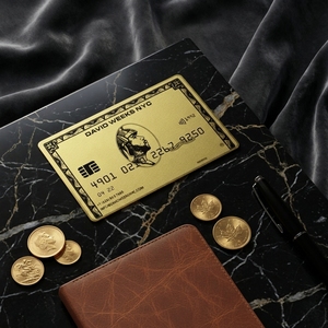 Tarjetas Metálicas de Acero Inoxidable Electrochapadas Personalizadas de Lujo para Colección de NFT, VIP Bancario y Artículos Coleccionables de Criptomonedas - Product Image 1