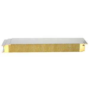 Panel Sándwich <span class=keywords><strong>de</strong></span> Lana <span class=keywords><strong>de</strong></span> Roca para Paredes y Techos, Aislante, Lámina <span class=keywords><strong>de</strong></span> Acero <span class=keywords><strong>de</strong></span> Color <span class=keywords><strong>con</strong></span> Sellado <span class=keywords><strong>de</strong></span> Borde Lateral <span class=keywords><strong>de</strong></span> <span class=keywords><strong>Poliuretano</strong></span> - Product Image 1