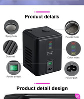 Machine à Effet Étincelles Froides Mini 350W, Fontaine à Étincelles Froides à Hauteur Réglable, Double Tension Certifiée CE RoHS pour Mariages, Fêtes et Scènes