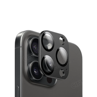 Film de protection d'objectif de caméra en verre trempé noir 9H pour iPhone 15 Pro Max et 15 Pro accessoire de téléphone portable de sortie d'usine