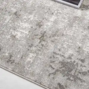 Alfombra lavable de alta calidad para niños para el suelo del hogar alfombra con alfombra en blanco y negro