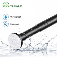 YIJIALE 20Y OEM Mfr 55.12-102.4inch Stainless Steel Heavy Duty Spring Loaded Tension Rod Tool Free Non Slip for Shower