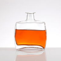 Botella de Vodka Rectangular Plana, Botella Pequeña Portátil para una Sola Persona, Exquisita y de Alta Gama 100ml 200ml 250ml
