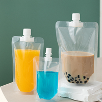 Pochette transparente à bec verseur 30-300 ml pour emballage de liquides (sauce, café, sirop, miel, boisson)