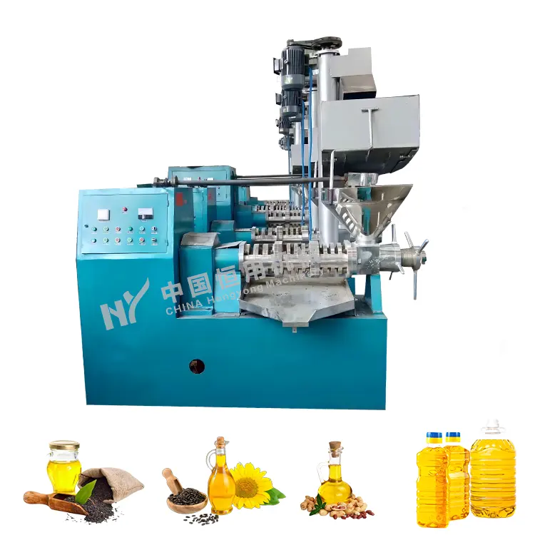 Commercial soyabean sunflower seed oil processing machine/flaxseed rapeseed oil pressing machine