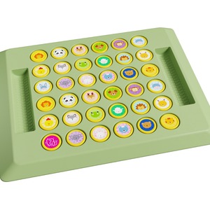 Jeu de puzzle à retourner avec motifs d'animaux, jouet en plastique pour enfants, jeu de société interactif avec bords lisses, jeu sûr - Product Image 2