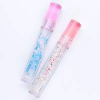 Tube à gloss transparent vide de 7,8 ml, emballage cosmétique personnalisé avec logo, tube à gloss rose avec boîte