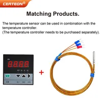 WAPT-035-GK-PT100 Wasserdicht Edelstahl -50 bis 350℃ 4x30mm Geflechtkabel PT100 RTD Temperatursensor