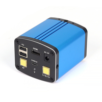 Caméra de microscope SANQTID TD-AF200 HD 60fps, haute sensibilité industrielle, capteur CMOS 1/2,8 pouces, mise au point automatique, indice de protection IP55, bleu, 10A