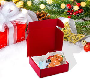 Caja de cartón pequeña a prueba de aplastamiento reciclable Oyster White para envío, correo y almacenamiento con manejo de impresión en relieve - Product Image 4