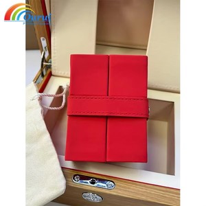 Factory Direct Source Manufacturer <b>Brown</b> Genuine Wooden Watch <b>Box</b> Travel Red Cube Latest Model Original Gift Brand New in Stock - Product Image 3