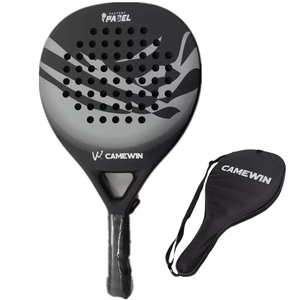Gran oferta Rts 50% carbono y fibra de vidrio raqueta de Pádel barata/raqueta de tenis de pádel y pala de Pádel con bolsa - Product Image 3