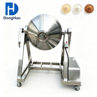 Mélangeur à double cône en acier inoxydable 50L, machine à mélanger les poudres, économie d'énergie pour l'alimentation, les produits chimiques et les engrais