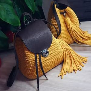 <b>DIY</b> PU Leather Woven Bag <b>Kit</b>-Bag Set Bottom Cushion Metal Buckles 18x26cm Durable Recyclable Handbag Purse Making Accessories - Product Image 5