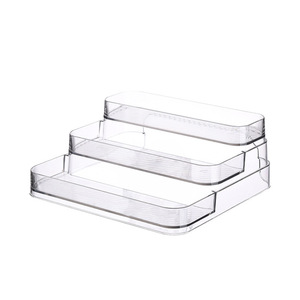 Transparent Tiered Perfume <b>Storage</b> Rack 3-Layer Cosmetic Organizer For <b>Dressing</b> <b>Table</b> Makeup Display Shelf - Product Image 4