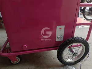 Trung Quốc nhà máy Popsicle kem xe đạp thực phẩm Xe Đẩy giỏ hàng tay đẩy giỏ hàng với mái hiên - Product Image 5